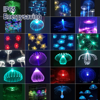Éclairage décoratif extérieur étanche à LED RVB en fibre optique en forme de méduse, bonne durabilité