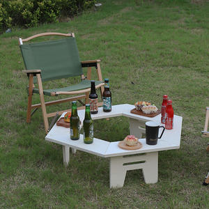 Outdoor <b>Foldable</b> <b>Picnic</b> <b>Table</b> Barbecue Event <b>Tables</b> Folding Wooden Camping <b>Table</b> - Product Image 6
