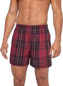 Bóxers de Algodón Tejido para Hombre al por Mayor, Absorben la Humedad, Costura Interior de 4.5 Pulgadas, Ajuste Relajado, Solapa Funcional, Ropa Interior Diaria, Logotipo Personalizado - Product Image 5