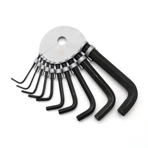 Kit de llave Allen de 10 Uds., herramienta de reparación de llave inglesa para bicicleta, llave tipo L de un solo lado, juego de llave hexagonal con extremo de bola de 10 - Product Image 4