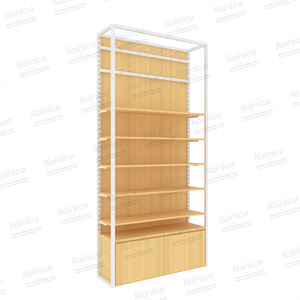 Kainice nezha Anime hình hiển thị trường hợp hiện đại hai mặt slatwall xoay bảng điều khiển treo hiển thị sàn gỗ đứng giá - Product Image 4