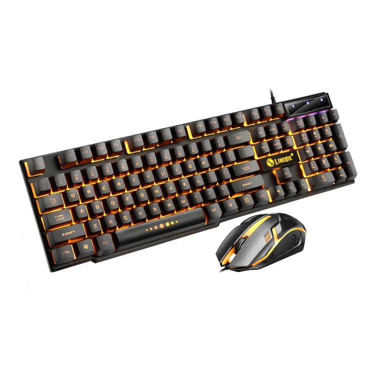 Best-selling GTX300 Wired 104-key Color LED RGB Gaming Computer Office Keyboard And Mouse All-in-one Set