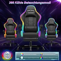 Chaise de jeu RGB Con Luces LED Y Altavoces Cool GT Racer Haut-parleur Rgb Massage Bureau PC Ordinateur Jeu Gear Chaise