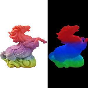 เส้นพลาสติก PLA ย่อยสลายได้ สีรุ้งเรืองแสง ชมพู ม่วง 1 กก. 1.75 มม. สำหรับเครื่องพิมพ์ 3 มิติ เปลี่ยนสีได้ ใช้กับปากกา FDM แข็งแรง ทนทาน สำหรับงานขึ้นรูป - Product Image 6