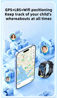 Montre connectée pour enfants S5, 4G, bouton SOS, chat vocal, positionnement précis et stable, montre-bracelet pour garçons et filles