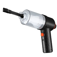 Mini aspirateur sans fil portable 2-en-1 haute puissance 120W pour voiture et bureau, rechargeable