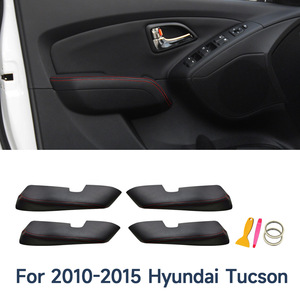 Cubierta de Reposabrazos para Puerta de Hyundai Tucson IX35, en Cuero de Microfibra Auténtica, 2010-2015, Panel Decorativo - Product Image 2