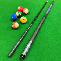 TuoYuan Origin Factory Premium Queue de billard et de snooker en fibre de carbone, 58 pouces, 1/2 divisée, pointe de 12,5 mm, faible déflexion, pour club