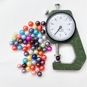 AAAA 6 mm Lose Echte Natürliche Süßwasser-Rundperlen Farbmix Vollständig Schwarze Pfauenblaue Dunkelblaue Perlen zur Schmuckherstellung - Product Image 3