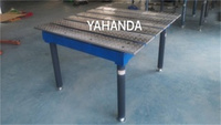 Nouvelle plateforme de travail de soudage 3D YAHANDA, fonctionnement continu, ensemble complet d'accessoires de positionnement, usine de fabrication d'acier inoxydable, 1 an de garantie