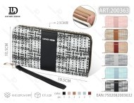 Portafoglio singolo da donna in microfibra grande, portatile, con scomparto per rossetto - Product Image 1