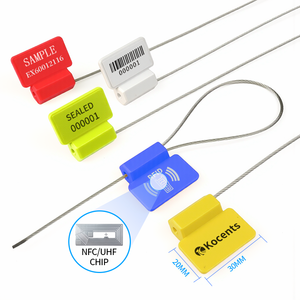 Sello de cable RFID de seguridad de plástico Kocents, sello de cable de seguimiento de logística antirrobo de una sola vez - Product Image 1