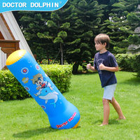 Docteur dauphin gonflable enfants sac de boxe Fitness Sport jouer cible de boxe sac de boxe gonflable pour les enfants