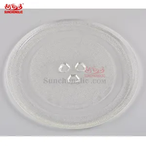 Sunchonglic piring kaca 24.5cm piring kaca microwave kaca untuk microwave oven diskon besar