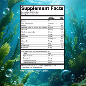 Servicio de Marca Privada, Tabletas de Suplemento de Chlorella, Clorofila y Ácidos Grasos Omega-3, Píldoras para el Apoyo Inmunológico - Product Image 2