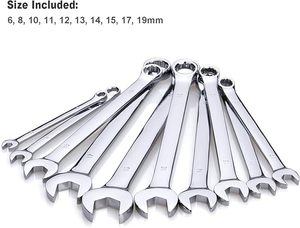 ชุดประแจรวมแบบเมตริกคุณภาพสูง 10 ชิ้น พร้อมชั้นวางเก็บของเพื่อการจัดระเบียบ - Product Image 2