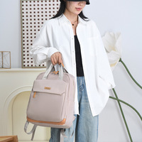 Nouveau sac à dos coréen pour femmes, respirant, en nylon, pour ordinateur portable, chic, minimaliste, polyvalent, grande capacité, imperméable, durable