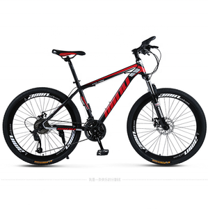 Bicicleta de montaña <span class=keywords><strong>MTB</strong></span> de 26 pulgadas con <span class=keywords><strong>cuadro</strong></span> de acero al carbono de 21 velocidades y freno de disco, horquilla de aluminio de <span class=keywords><strong>doble</strong></span> suspensión de 27 velocidades - Product Image 1