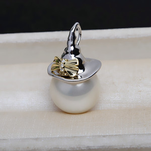 Accesorio de Plata S925 Hecho a Mano, Colgante Barroco Estilo Piao, DIY, Pequeño Diablo con Lazo Incrustado, Base Vacía para Joyería, Componentes y Fornituras -4170 - Product Image 1