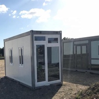Conception pop-up d'auto-assemblage de petite maison de conteneur plate préfabriquée à faible coût en Afrique du Sud