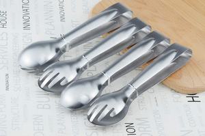 20 cm Edelstahl Salat-Servierzange Gabel und Löffel Zange - Product Image 4