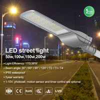 Lampadaire LED intelligent à puissance pleine, 5 ans de garantie, IP65, en aluminium, 50W, 100W, 150W, 200W, 300W, pour l'extérieur, pour la route