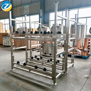 Le support en acier inoxydable ZJ OEM pour fûts de chêne est utilisé pour stocker les fûts de chêne <span class=keywords><strong>contenant</strong></span> <span class=keywords><strong>du</strong></span> <span class=keywords><strong>vin</strong></span>. - Product Image 2