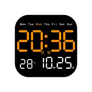 <b>LED</b> Digital <b>Clock</b> Multifunctional Fresh Wall <b>Clock</b> for Living Room Study Art Deco Quartz Dual-Purpose Hanging - Product Image 2