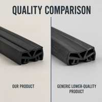 Bande d'étanchéité en caoutchouc EPDM extrudé pour joints de porte et fenêtre, protection contre la poussière et les courants d'air