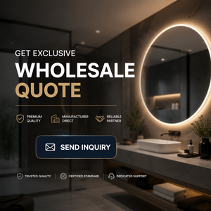 Joystar Large <strong>Frameless</strong> <strong>Rectangular</strong> Smart Bathroom <strong>Mirror</strong>, 6500K Dimmable LED Illuminated Bath <strong>Mirror</strong> Built-in Magnifier - Product Image 6