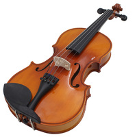 Vente en gros d'usine OEM Aston Villa AV-03 pleine grandeur débutant jouant de l'épicéa en bois massif érable motif tigre artisanat violon brillant