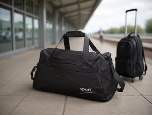 Borsa da viaggio Jd in poliestere con chiusura a cerniera, borsone da viaggio - Product Image 2