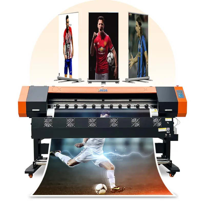 Machine d'impression de bannière d'impression de photos Siheda Imprimante à jet d'encre UV à grande vitesse à tête unique pour la publicité extérieure à éco-solvant