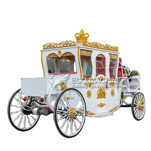 Charrette Électrique pour Enfants à Prix d'Usine, Buggy Électrique à 4 Roues pour Filles, Type Calèche à Chevaux - Product Image 1