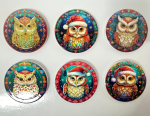Ceramic Absorbent Coasters for Drinks, Boho Coasters with Cork Base for Tabletop <b>Protection</b>, Coffee <b>Table</b> Decor 4 Inches - Product Image 2