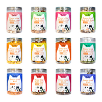 Friandises pour animaux de compagnie lyophilisées Cubes de poulet Jaune d'œuf Sans danger pour les chiens et les chats Nettoyage des dents Collations pour animaux de compagnie Vente en gros de collations
