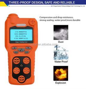 Analizador de gas portátil industrial 4 en 1, pantalla LCD resistente al agua, Detector multigas, Analizador de hidrógeno H2 NH3 CO O2 LPG - Product Image 2