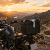 Grands coffres arrière de moto 45L en PP, étanches, pour casques de moto, fabriqués par des fabricants de coffres arrière de moto
