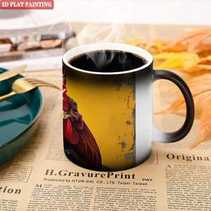 <b>Ceramic</b> <b>Mug</b> Frosted Black 11oz Heat Sensitive Sublimation Blank Cup - Product Image 5
