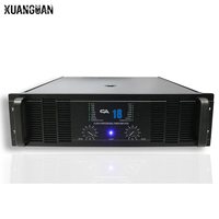 CA18 1100W Profesyonel Güç Amplifikatörü Tam Alüminyum Trafo 52 Çıkışlı IC 2 Soğutma Fanı 2U Raf Montajlı Pro Ses Sistemi