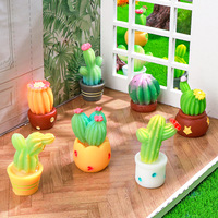 Décoration de paysage miniature en mousse de cactus artificielle, accessoires en résine DIY, artisanat, décorations de plantes succulentes miniatures
