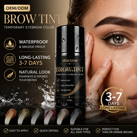 Teinture pour cils waterproof, gel teinté pour sourcils vegan, gel coiffant teinté pour sourcils, marque privée