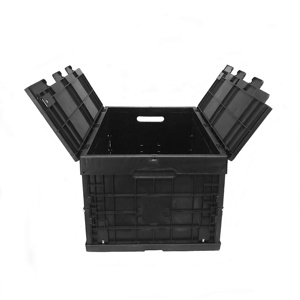 Factory Custom Plastic Folding Turnover Storage Box With Lid Plastic Storage Container Injection Moulding Parts