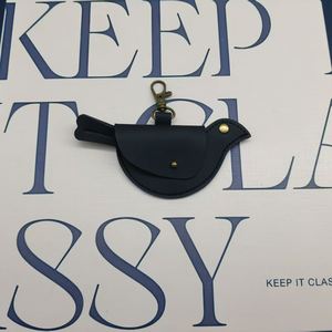 Bolsa de piel sintética HR PU con diseño de pájaro, llavero portátil con diseño de pájaro, amuleto de pájaro azul para regalos - Product Image 4