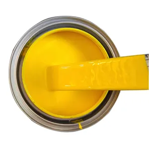2K Lemon Yellow Solid Paint Car Paint For Refinish With Good Quality Export to The World