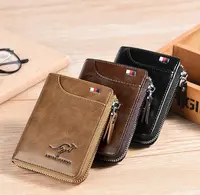 Wholesale Top brand vintage mens wallet short slim male purses money card  leather wallet From m.