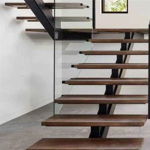 गुआंगज़ौ फैक्टरी पूर्वनिर्मित आधुनिक लक्जरी इनडोर धातु सीढ़ियों अनुकूलित मोनो स्टाफ़ सीधे सीढ़ी डिजाइन - Product Image 2