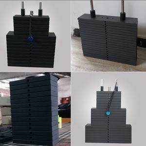 Ev spor salonu için toptan ticari fitnes ekipmanları aksesuarları çelik ağırlık yığını plakaları - Product Image 2