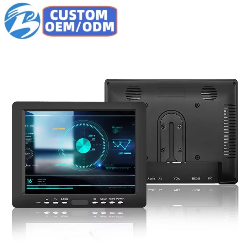 Wholesale Cheap Price 8 Inch Mini LCD Monitor Plastic Shell Frame with TFT VGA HOMI AV BNC Input Cable for Industrial Business
