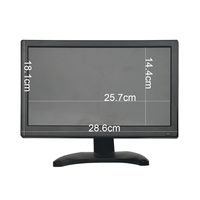 Moniteur LED 11,6 pouces, écran large, moniteur d'ordinateur LCD VGA 11,6 pouces
